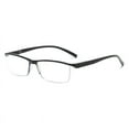 thumbnail image 4 of 5 PK Mens Reading Glasses Readers - Rectangular Half-Frame - Lightweight & Spring Hinge - Block Harmful Blue Light +2.75, 4 of 6