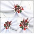 thumbnail image 4 of CIMAXIC christmas 6pcs Christmas Napkin Rings Bell Napkin Rings Xmas Dining Table Setting Decoration,2.36"X1.77"X1.77", 4 of 4