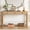 Light Oak / Solid Wood, variant on Rustic Console Table with Curved Corners, Light Oak / Solid Wood