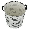 thumbnail image 4 of Howarmer Large Canvas Laundry Hamper, Cats and Mice, 4 of 7