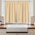 thumbnail image 2 of Ambesonne Polka Dot Kitchen Curtains, Vintage Pastel Print, 55"x39", Champagne and White, 2 of 3