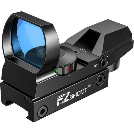 Red Dot Sight Scope 4 Adjustable Reticles Holographic Optic with 20mm Rail Mount for Hunting