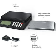 CCWeigh Digital Computing Price Scale with Capacity 66lbs and 0.1oz readability, AC/DC
