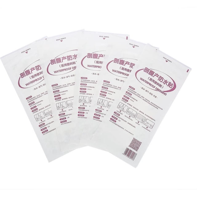 Parche De Vendaje Para Heridas, 5 Uds., Parche De Ducha Resistente Al Agua Posparto Para Cesárea Monstrate AF000569-00