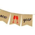 thumbnail image 3 of WHAMVOX Burlap Garland New Year Party Hanging Swirls Assorted Color 1Pack, 3 of 6
