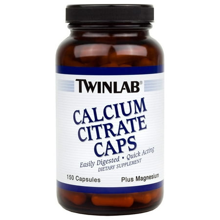 Twinlab Calcium Citrate Plus Magnesium Capsules, 150 Ct
