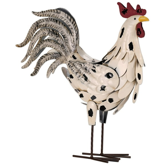 Sunset Vista White Rooster 21 Inches