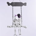 thumbnail image 4 of Life Size Halloween Skeleton Decor - Hanging Skeleton Couple Figurine with Realistic Bone Details Spooky Wedding Theme Decorations for Front Door, Porch, Living Room, Bedroom Halloween Party, 4 of 9