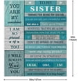 thumbnail image 6 of Sister Birthday Gifts from Sister/Brother,Big Sister Gift,Sisters Gifts from Sister,Birthday Gifts for Sister,Gifts for Sisters from Sisters,Big Sister Gifts for Little Girls Blanket 60\u201dx50\u201d, 6 of 6
