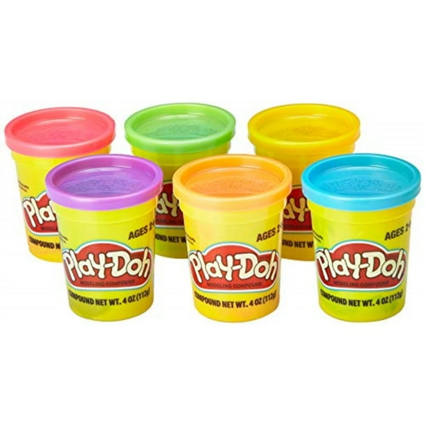 Play-doh Assorted Colors (6-pack) Of Non-toxic Modeling Compound, 4 