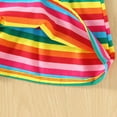 thumbnail image 4 of Summer Clearance Holiday Deals 2025! QTOCIO Toddler Girls Dresses, Baby Girl Summer Clothes, Girls' Striped Dress Baby Clothes Half Body Skirt Sleeveless Dress, Red, 1 Years, 4 of 6