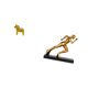 thumbnail image 5 of Estatua de corredor sueco, adorno coleccionable, figura de Dalecarlia, arte abstracto, escultura animal para estantería, entrada, mesa, armario, hogar, 5 of 8