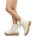 thumbnail image 5 of Soda Women's Combat Lace Up Ankle Boots, 5 of 5