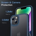 thumbnail image 2 of JETech Matte Case for iPhone 14 Plus 6.7-Inch, Shockproof Military Grade Drop Protection, Frosted Translucent Back Phone Cover, Anti-Fingerprint (Storm Blue), 2 of 6
