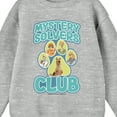 thumbnail image 2 of Scooby Doo Mystery Solvers Club Crew Neck Long Sleeve Athletic Heather Youth Sweatshirt-Small, 2 of 2