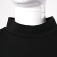 thumbnail image 5 of ranrann Kids Girls Short Sleeves Mock Neck Crop Top Athletic T-Shirts Hip Hop Jazz Dance Belly Shirt Black 170, 5 of 7