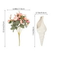 thumbnail image 2 of Masteelf White Ceramic Wall Vase for Decor Minimalist Conch Shaped Flower Arrangement Container Suitable for, 2 of 8