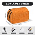thumbnail image 5 of Hirioo Orange Glitter2 for Large Grid Mesh Pencil Case with Zipper Stationery Organizer Case, 5 of 7