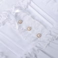 thumbnail image 5 of Ichuanyi Womens Summer Lace Tops Short Puff Sleeve Casual Blouses Eyelet Crew Neck Button Down Shirts, 5 of 8