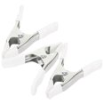 thumbnail image 1 of 2025 New 3 Pcs White A-Shaped Wedding Dress Panel Clips Spring Clamps for Bridal Gowns, 1 of 5