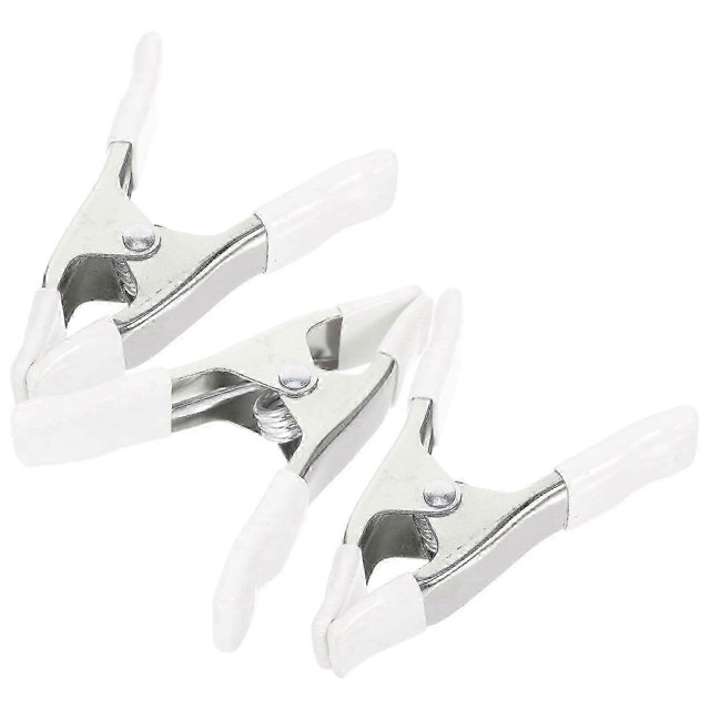 2025 New 3 Pcs White A-Shaped Wedding Dress Panel Clips Spring Clamps for Bridal Gowns