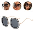 thumbnail image 4 of KAKOWELY Gafas de sol de diamantes, gafas de sol extragrandes, gafas de sol de moda con protección solar para mujeres, 4 of 4