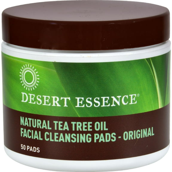 Desert Essence Facial Cleansing Pads, Natural Tea Tree Oil 50 ea