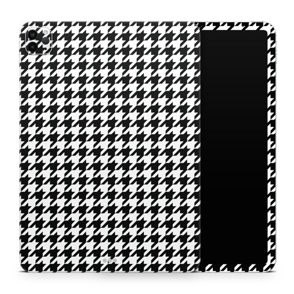 DesignSkinz Black and White Houndstooth Pattern Full-Body Skin Decal Wrap Cover for iPad Pro 10.5" (A1701/A1709)