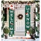 thumbnail image 4 of Advancent 1 par de Navidad Oxford paño pareado puerta de casa Banner puerta bandera decoración al aire libre Kits de decoración para fiestas No.01, 4 of 6