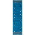 thumbnail image 2 of Safavieh Himalaya Charmaine Solid Wool Runner Rug, Blue, 2'3" x 12', 2 of 9