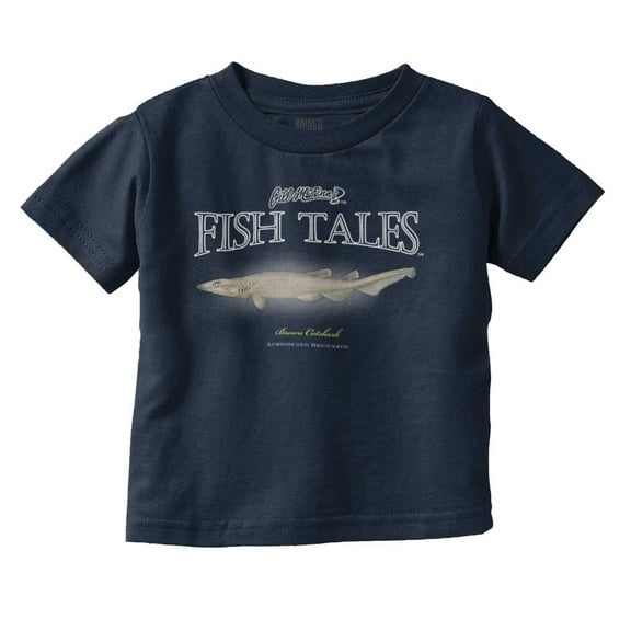 Gill McFinn Catshark Fish Fishing Toddler Boy Girl T Shirt Infant Toddler Brisco Brands 12M