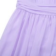 thumbnail image 5 of iEFiEL Girls Ruffles Bridesmaid Prom Gown Party Long Flower Girl Dress Lavender 14, 5 of 6