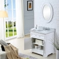 thumbnail image 6 of Water Creation DERBY30WBF 30 in. Pure White Single Sink Bathroom Vanity - Derby Collection - Chrome, 6 of 10
