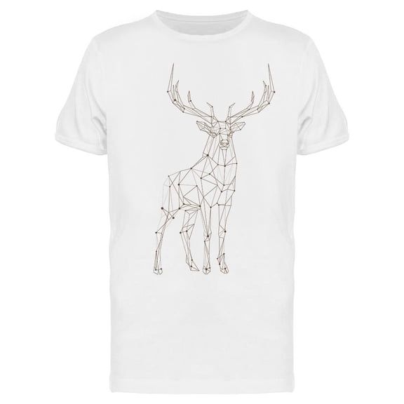 Polygonal Lines Deer Tee Men's -Image by Shutterstock