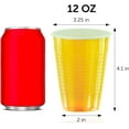 thumbnail image 6 of DecorRack Party Cups 12 fl oz Reusable Disposable Cups (Yellow, 120), 6 of 6