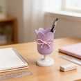 thumbnail image 5 of Tulip Bow Pen Holder, Back to School Tulip Bow Multifunctional Desktop Pen Organizer, Cute Decorative Stationery Cup, Desktop Ornament for Home School Study and Office, 5 of 6