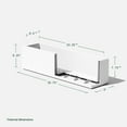 thumbnail image 2 of Veradek Block Series Trough 36" Plastic Planter - White, 2 of 13