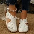 thumbnail image 5 of Closed Toe Sandals for Women Summer Comfortable Wedge Fisherman Sandals Arch Support Cut Out Breathable Fashion Sandal Lightweight Memory Foam Platform Walking Orthopedic Shoes, 43, 5 of 5