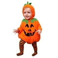 thumbnail image 3 of JLMSPLWG Girls Fall Outfits Mommy and Me Thanksgiving Outfits Sister Matching Outfits Newborn Boy Christmas Outfit Christmas Baby Girl Girls Two, Orange 3-6 Months, 3 of 9