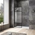 thumbnail image 2 of Vinnova Tafalla Glass & Aluminum Panel with Framed Fixed in Clear/Matte Black, 2 of 5