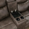 thumbnail image 5 of New Classic Furniture Quade 2-Piece Fabric Power Loveseat and Sofa Set in Mocha, 5 of 15