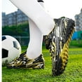 thumbnail image 7 of ZHOGXU Big Boys Girls Sneakers Outdoor Firm Ground Flat Bottom Non Football Shoes Competition Training Shoes Blue 7-8 Years, 7 of 7