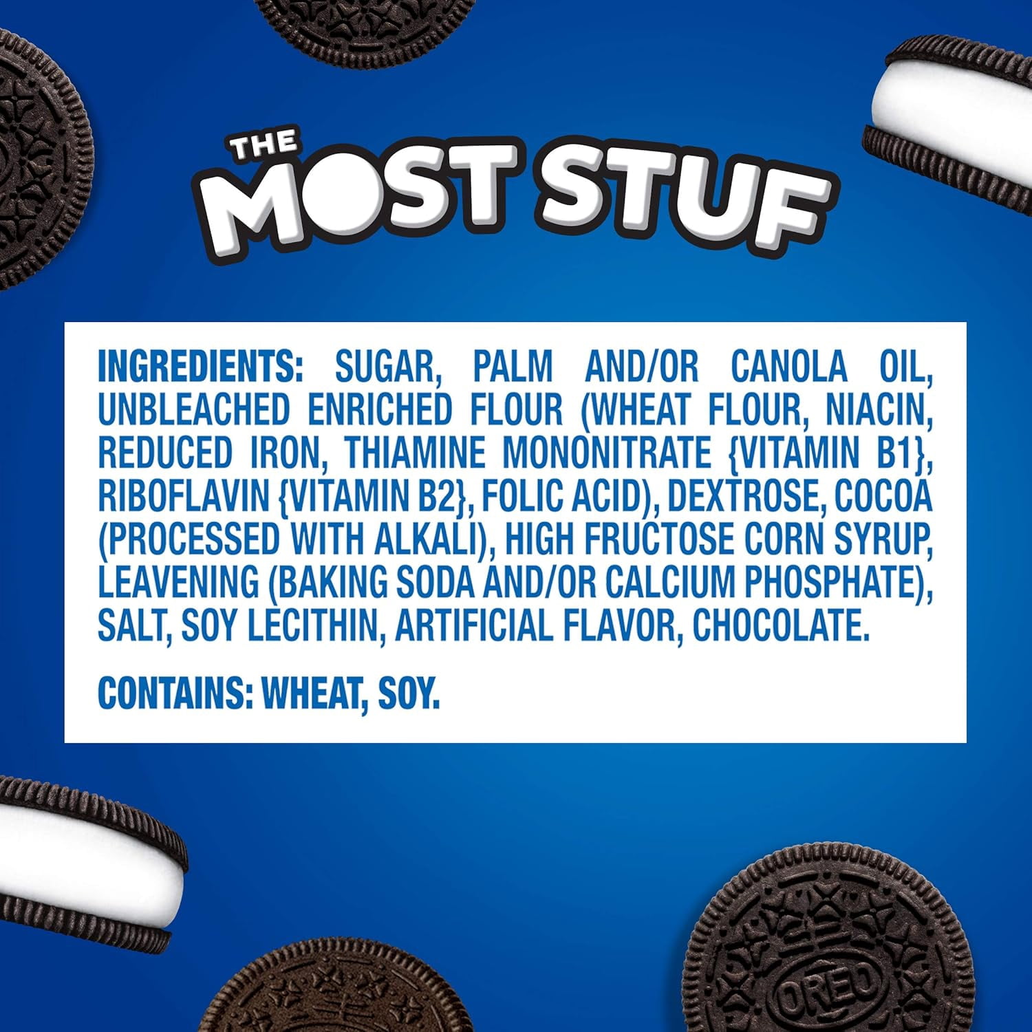 Oreo The Most Stuf Chocolate Sandwich Cookies, Limited Edition, 1 Resealable 13.4 Oz Pack