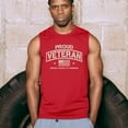 thumbnail image 4 of Proud Veteran Muscle Shirt Veteran's Day Military Honor US Flag Army Air Force RED Friday American Patriot Men's, 4 of 7