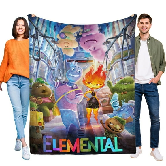 Elemental Blanket Flannel Soft Sofa Bed Throw for Sofa Couch Birthday Gift