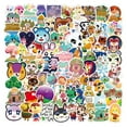 thumbnail image 1 of Stickers, 100 PCS Pack, Waterproof Cute Cool Teens Funny Theme Stickers, DIY Fashion Trendy Creative Decal Skin, Personalized Your Own MacBook , Laptop, Guitar, Luggage, Skateboard (Animal Crossing), 1 of 1