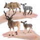 thumbnail image 2 of Set de figuras Kudu Antelope, 4 piezas, PVC, realista, animal salvaje, 2 of 3