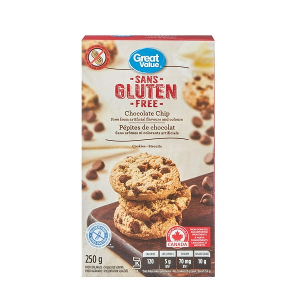 Great Value Chocolate Chip Cookies, 250 g