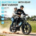 thumbnail image 4 of TST Electric Bike for Adults, 750W Motor, 48V/15AH Battery, 20x4" Fat Tire, Tested to UL 2849 Standard by SGS, 4 of 8