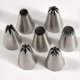 thumbnail image 3 of 7PCS Large Piping Nozzles Tips Stainless Steel Cookie Decorating, 3 of 5